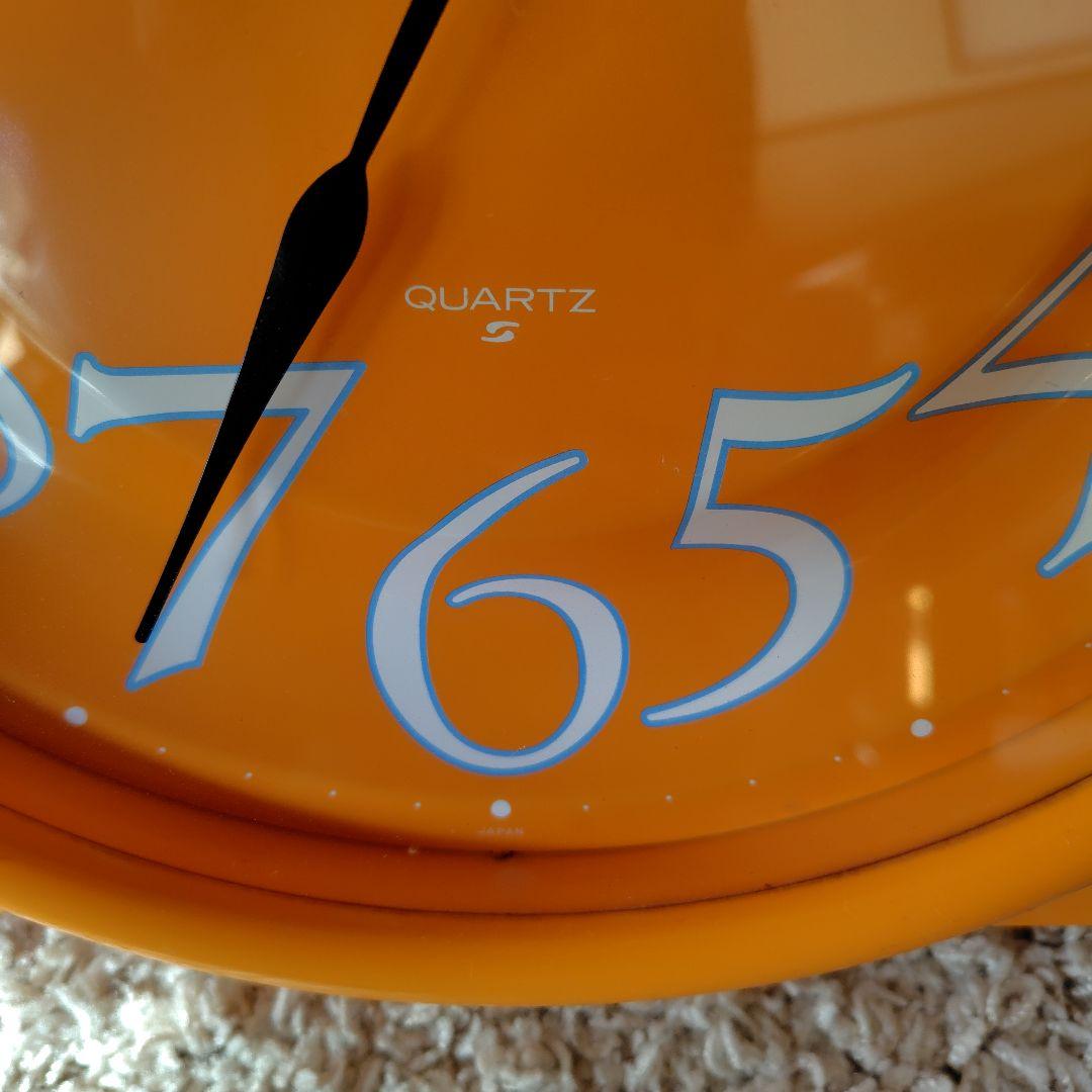 SEIKO オレンジ壁掛け 時計 QA465Y レトロポップ