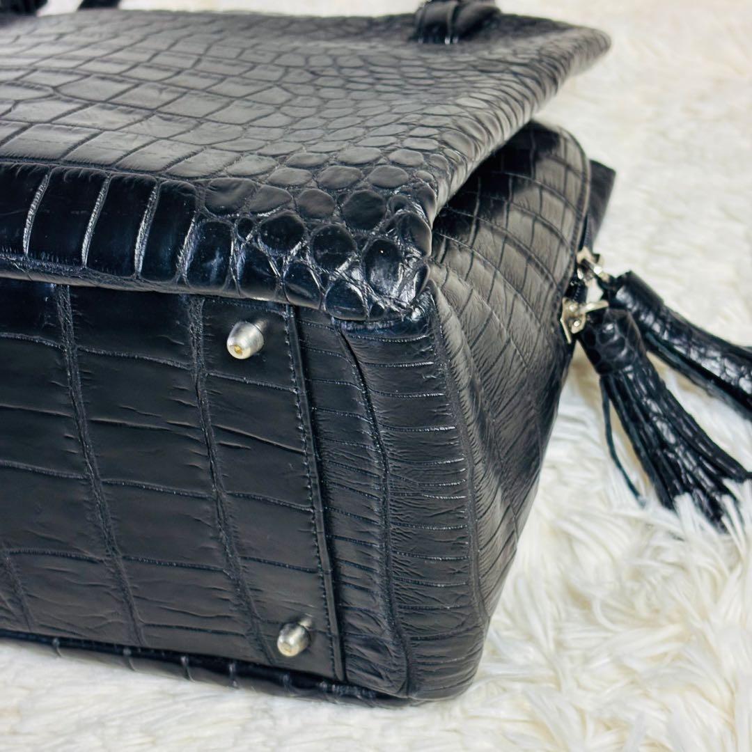 ＪＲＡ excelia クロコダイル バッグ civinile フリンジ ワニ