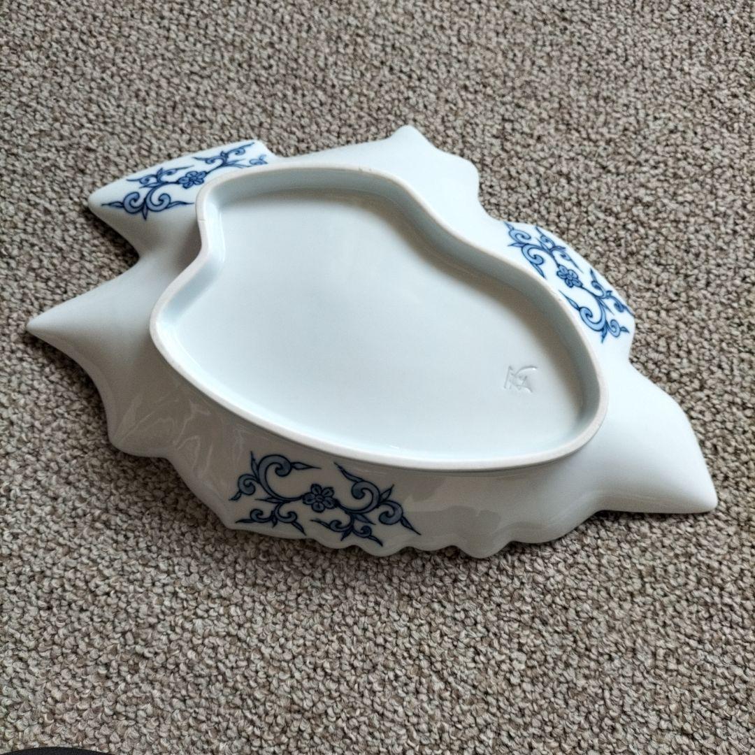 葉型和風陶器皿、殿皿