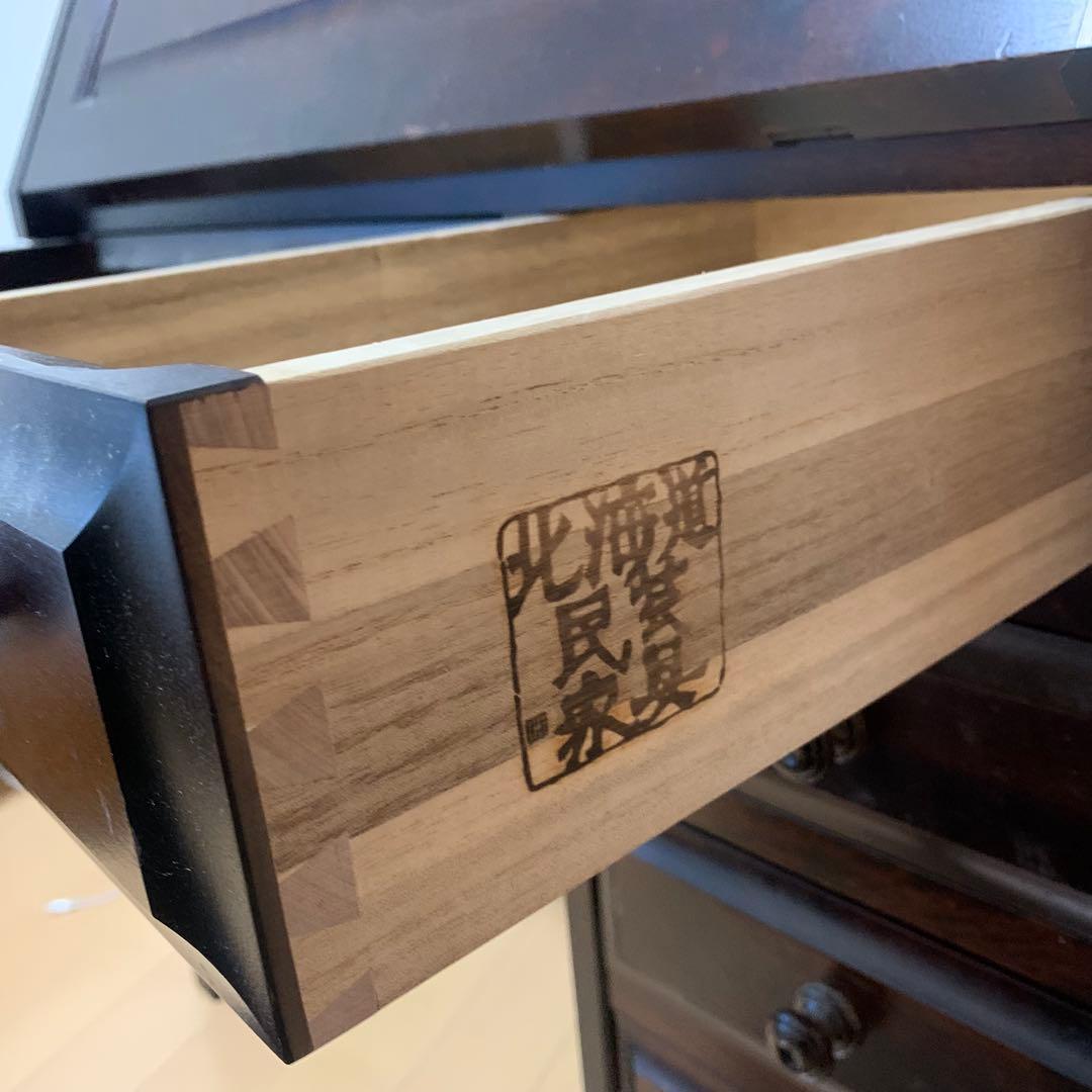 北海道民芸家具 ライティングビューロー デスク＋椅子セット販売可能