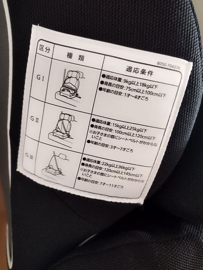 エールベベ　チャイルドシート ブラック　サラット3ステップクワトロ　ALC246