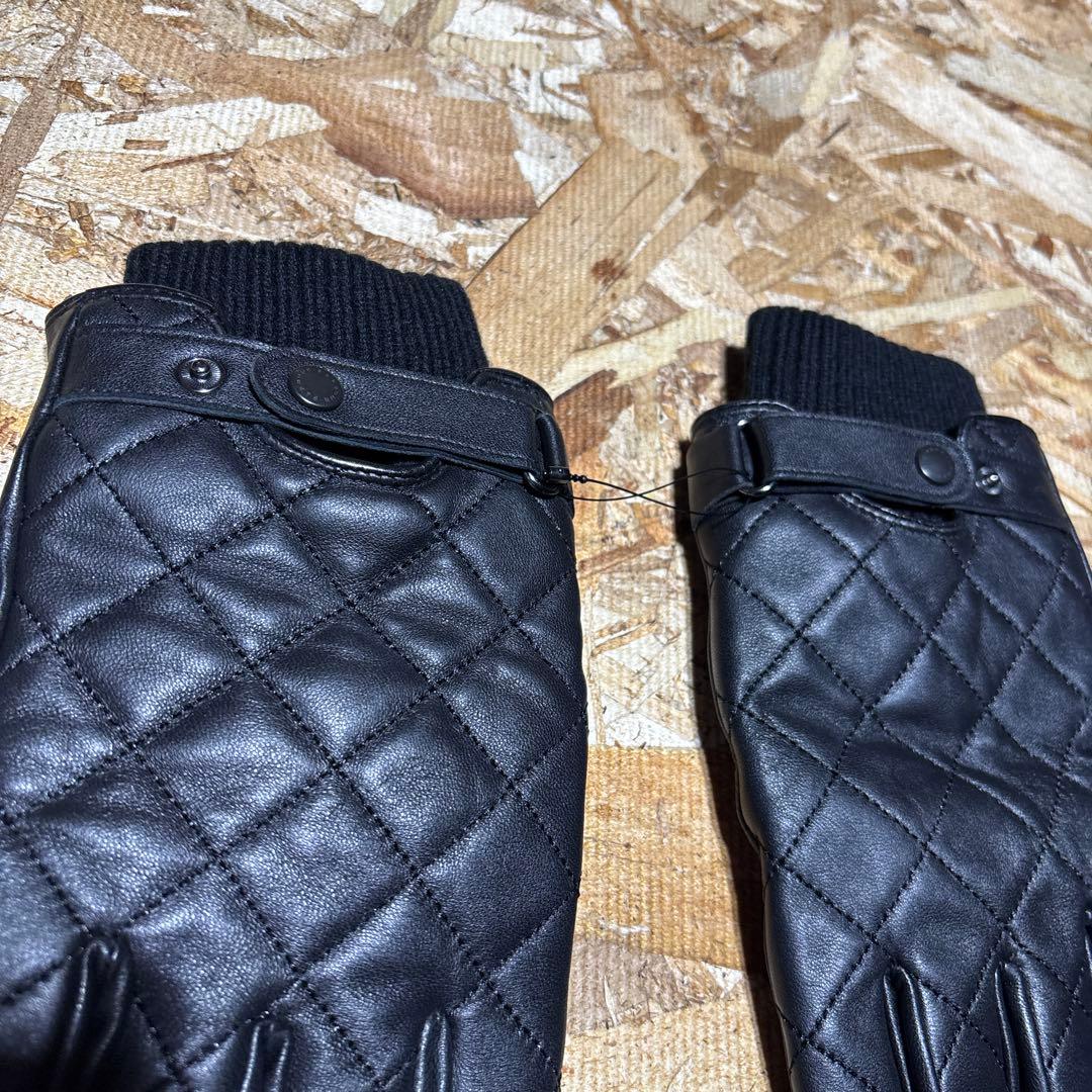 Barbour バブアー　キルティング　レザー　手袋　size Ｌ