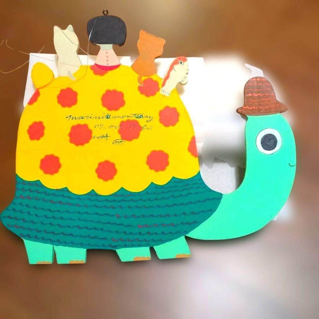 マリーニモンティーニ　エクート 直筆サイン入り木のオブジェ　超希少