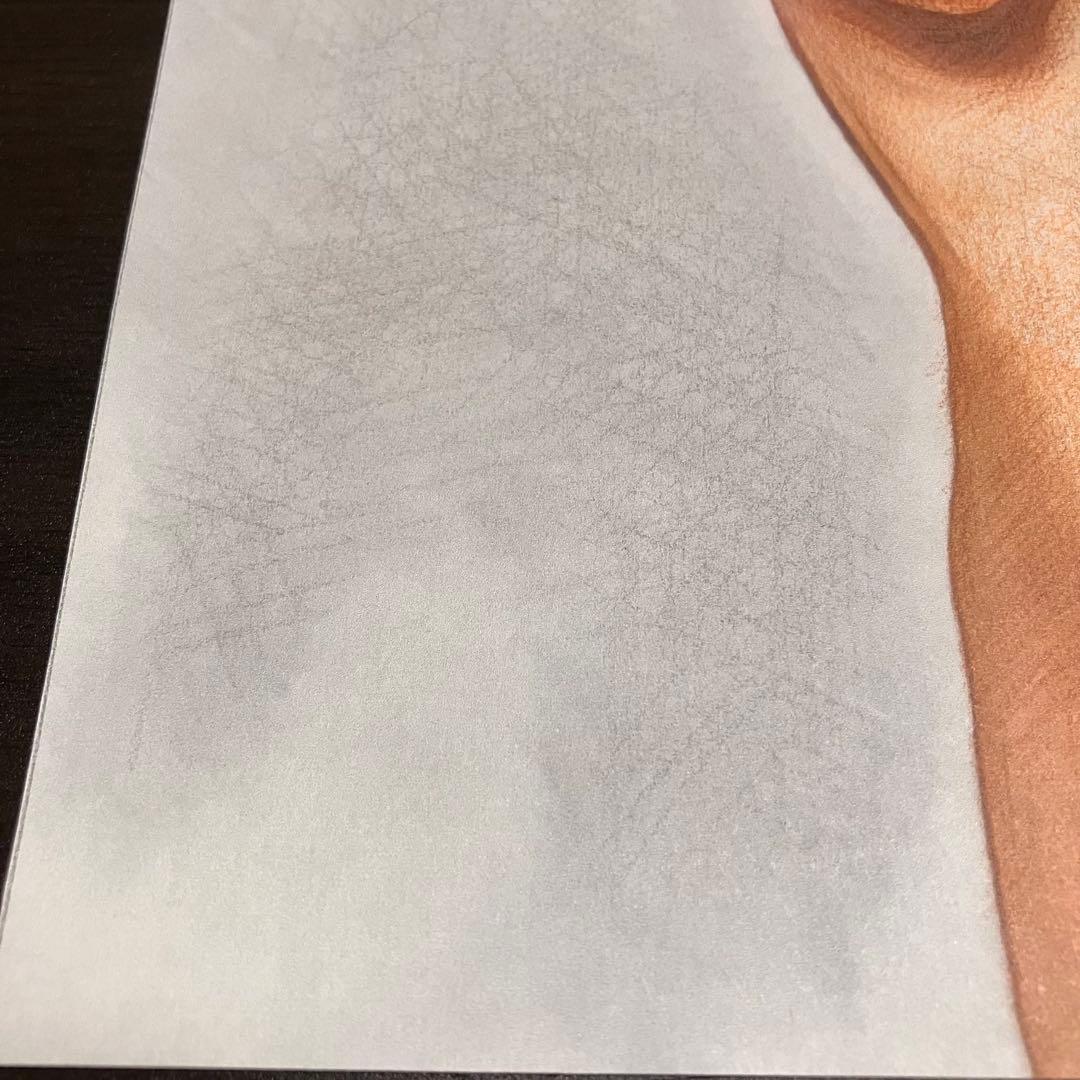 女優画25 額装品　額縁寸法32.0㎝×29.0㎝×1.5㎝　カラー着色　定款付