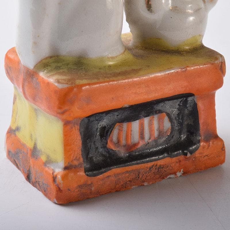 陶器製　色絵金彩　お稲荷さん　狐　3点まとめて　M　R8593