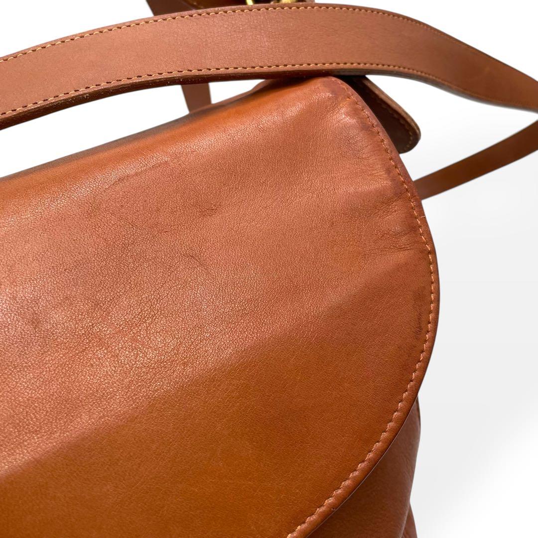 美品　希少　COACH　オールドコーチ　ショルダーバッグ　USA製　レザー　茶