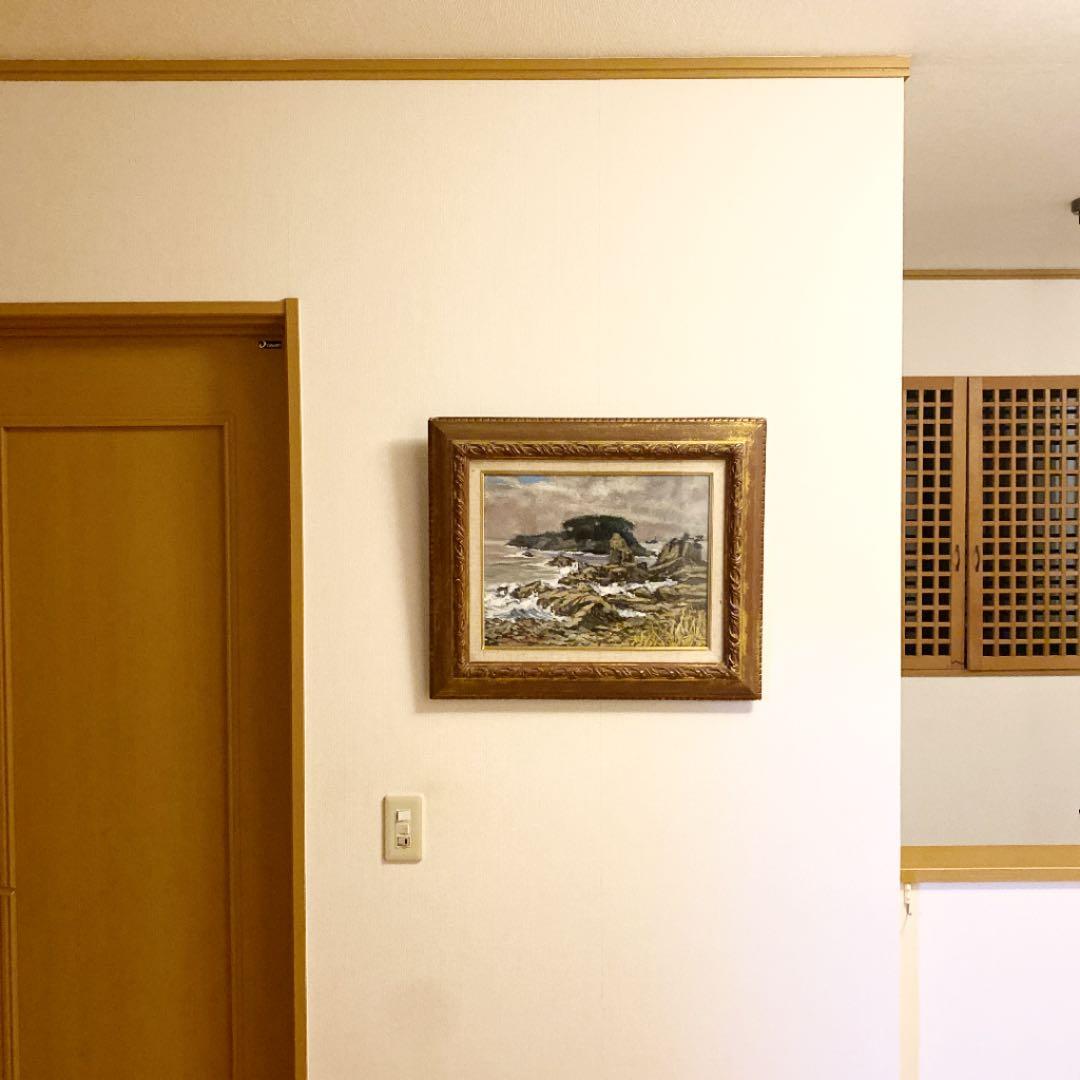 ■風景油彩　冬の海岸　‘75 Yoshio K