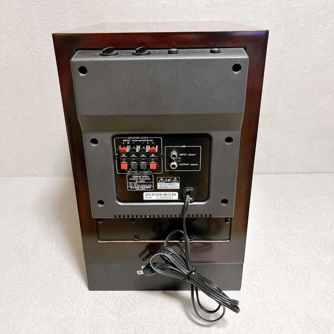 ONKYO オンキョー SL-A250 アンプ内蔵サブウーファー 美品 音響機器