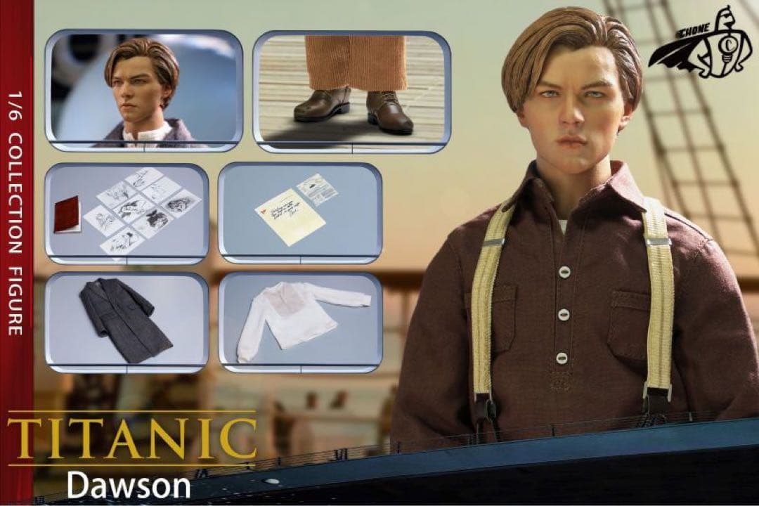 1/6スケールフィギュア タイタニック　ジャック　レオナルドディカプリオ
