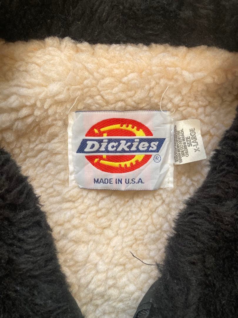 Dickies USA製 フライトジャケット ボアライナー ブラック 黒 XL