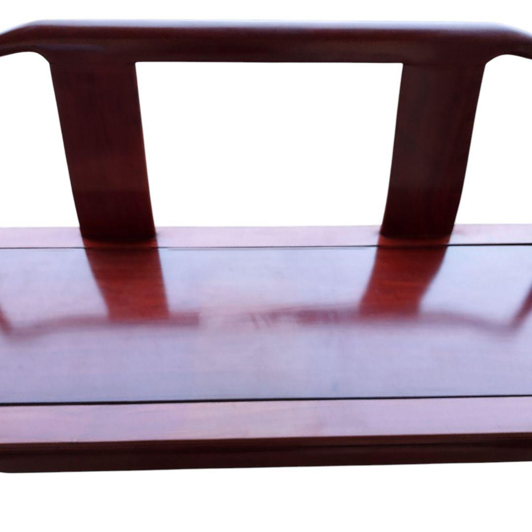 中国美術 唐木 アンティーク ヴィンテージ 唐木椅子　長椅子　昭和レトロ