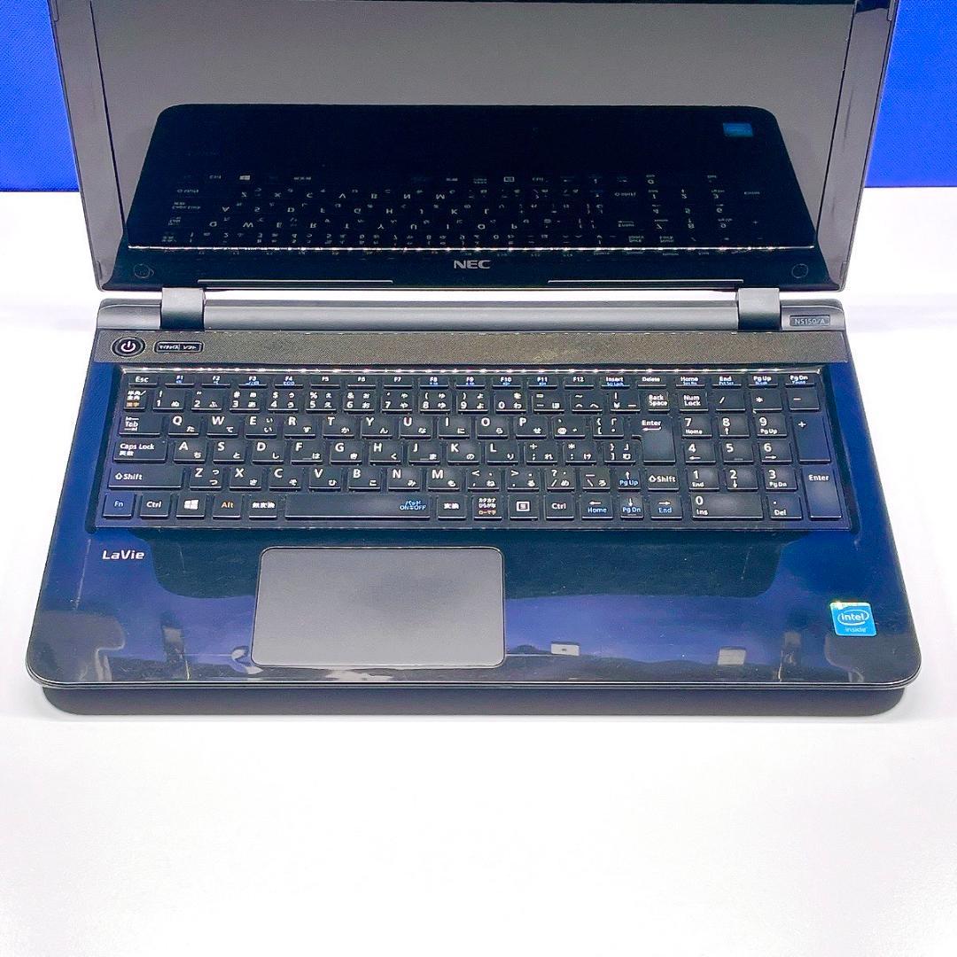 ネット検索等に最適✨Windows11✨快適SSD✨NEC黒ノートPCカメラ薄型