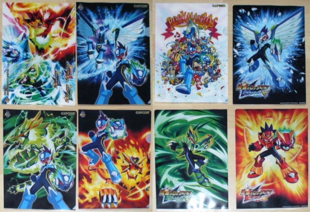 ロックマン20周年 クリアファイル 未開封4枚セット（流星のロックマン）