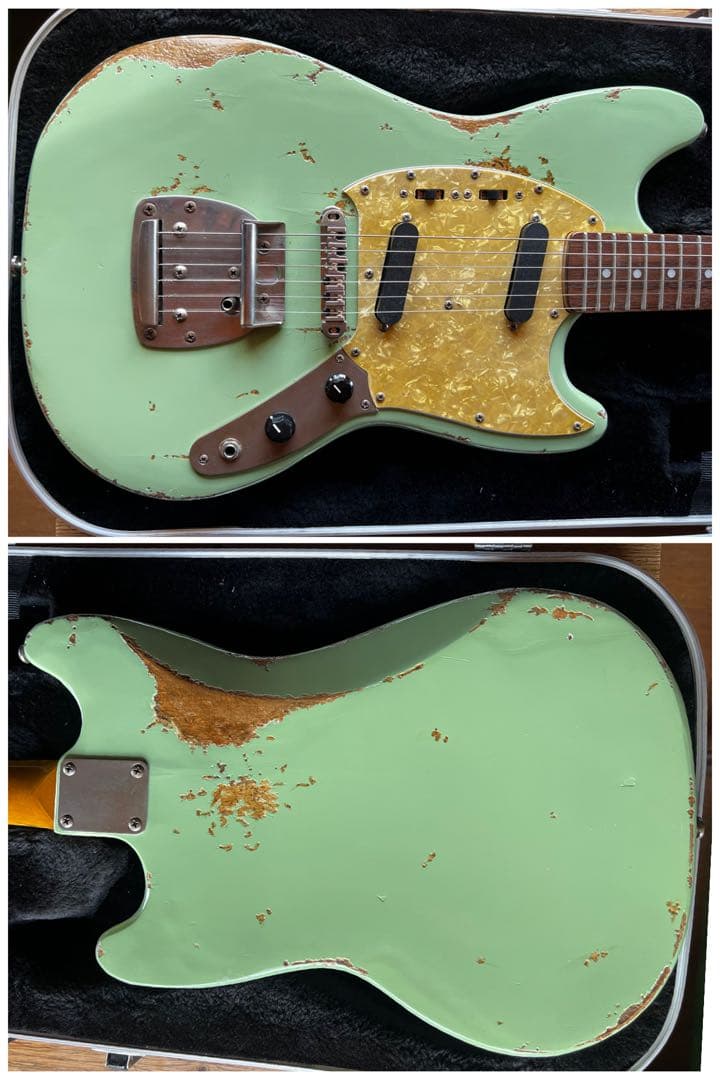 ⭐︎ハードレリック/ムスタングタイプ/フローティングトレモロ/サーフグリーン⭐︎