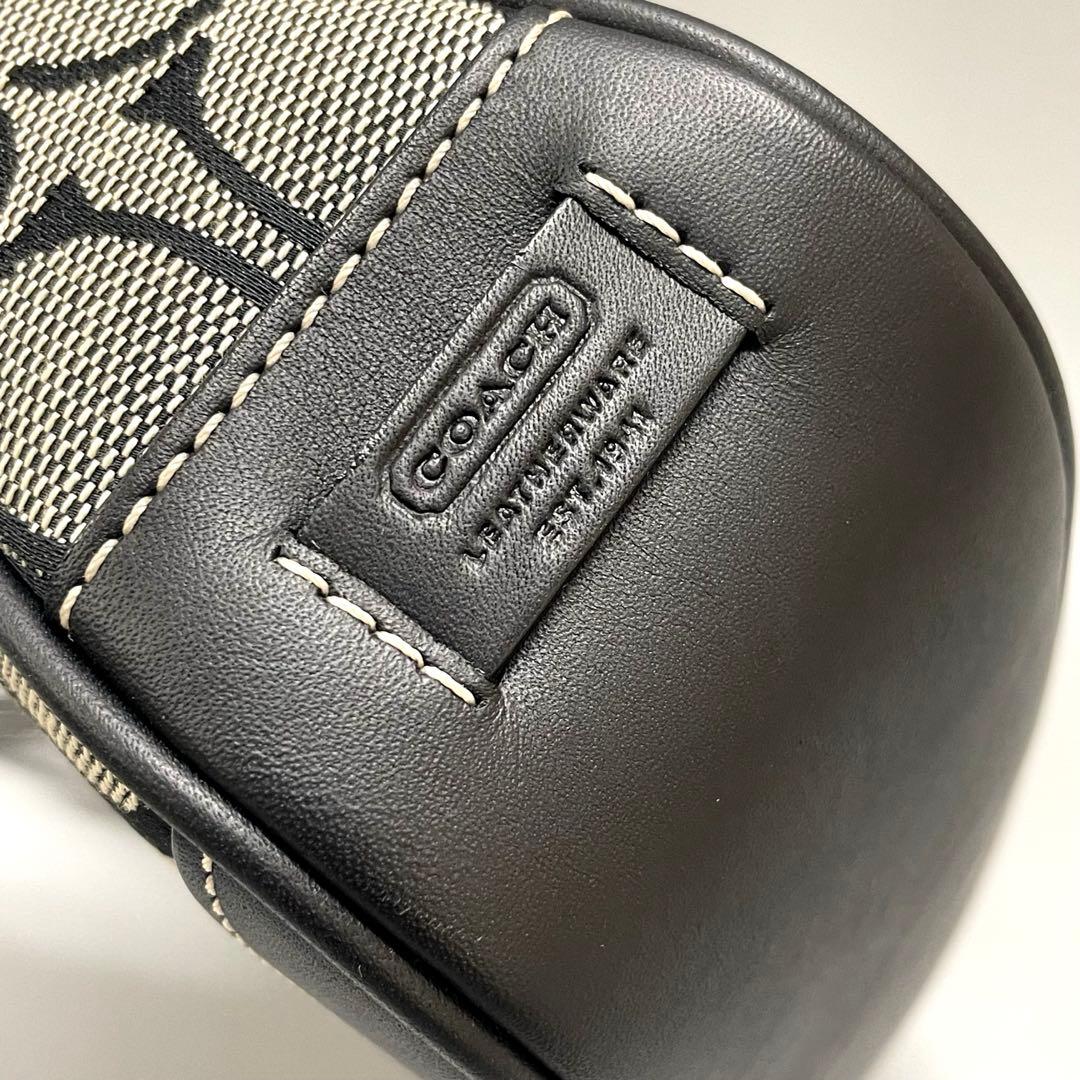 コーチ COACH 6094 美品 シグネチャー アクセサリーポーチ 黒