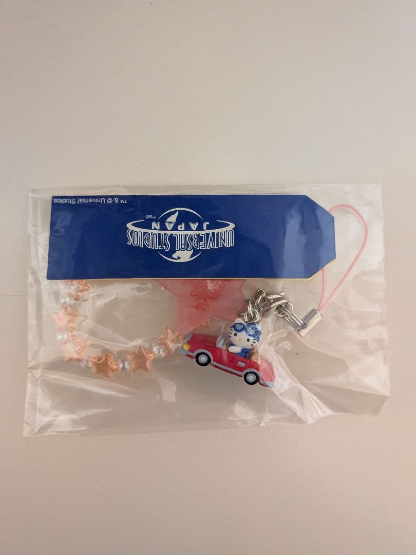 激レア☆ユニバーサルスタジオジャパン キティ車のストラップ