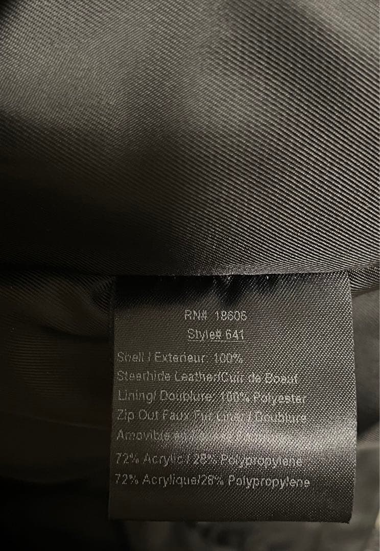 【未使用品】Schott ショット 641 シングルライダース ブラック 38