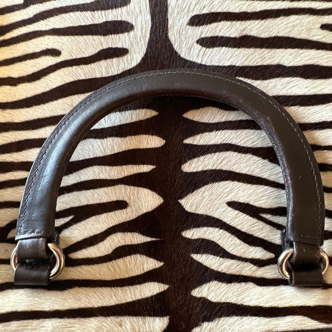 PRADA ゼブラ柄 ハラコ　ハンドバッグ