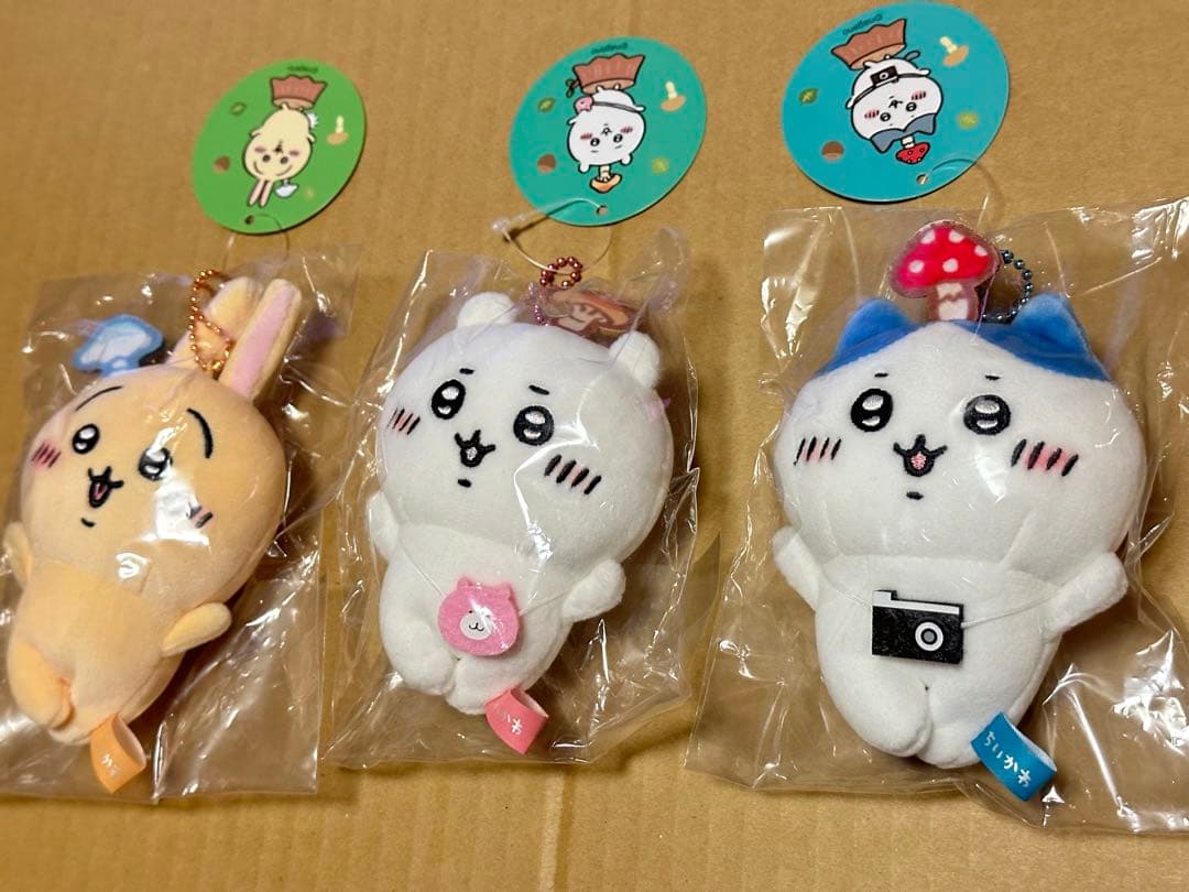 森のキノコ・ぷちミニマスコット⚫︎ちいかわ・ハチワレ・うさぎ