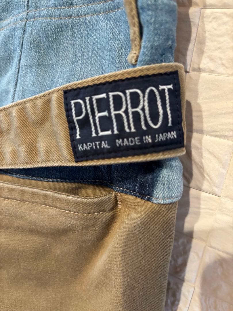 キャピタル ピエロパンツ PIERROT バルーンシルエット チノ×デニム 切替