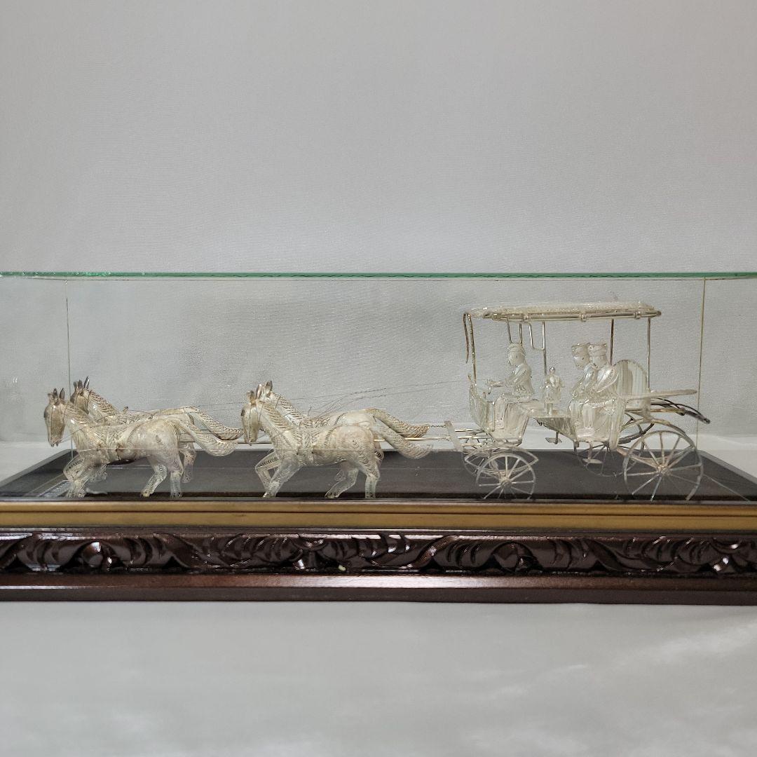 《伝統工芸品》銀線細工　馬車