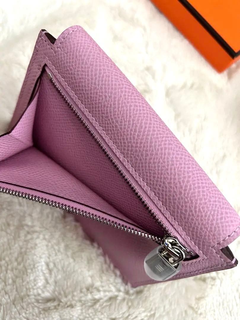 【お値下げ】エルメス ケース ケリーポケットコンパクト ピンク【箱付き】