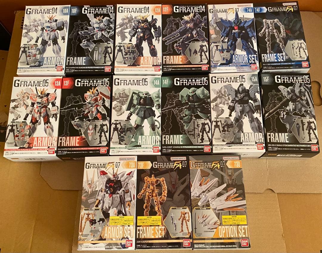 新品未開封　機動戦士ガンダム　Gフレーム 15個セット