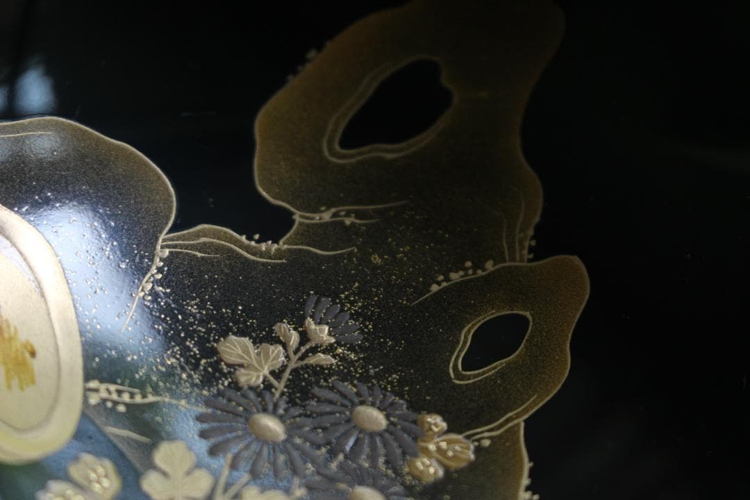 絵柄選択可！時代黒漆に極上千鳥見返し蒔絵の映えるお椀10点（検輪島塗懐石椀蒔絵椀