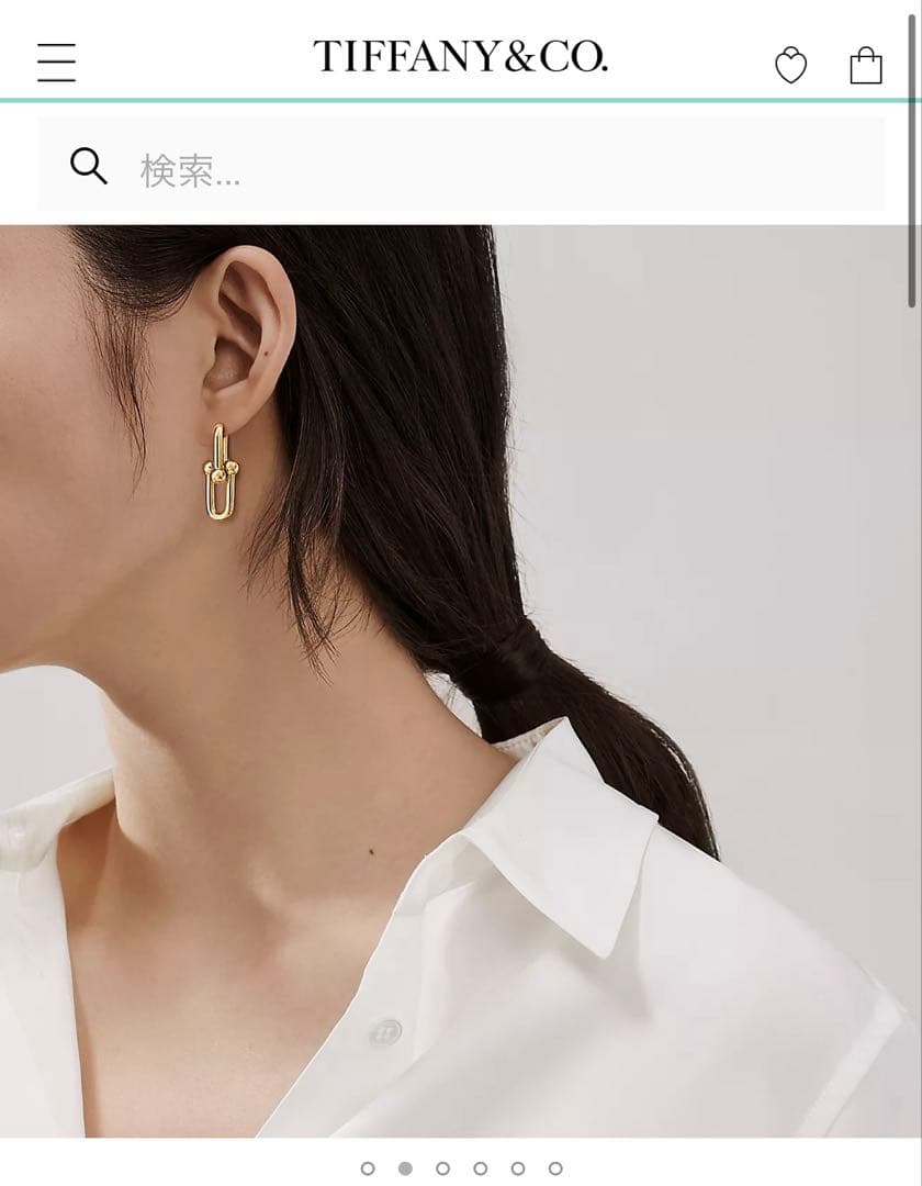 ハードウェア　ピアス　ピンクゴールド　ノーブランド品