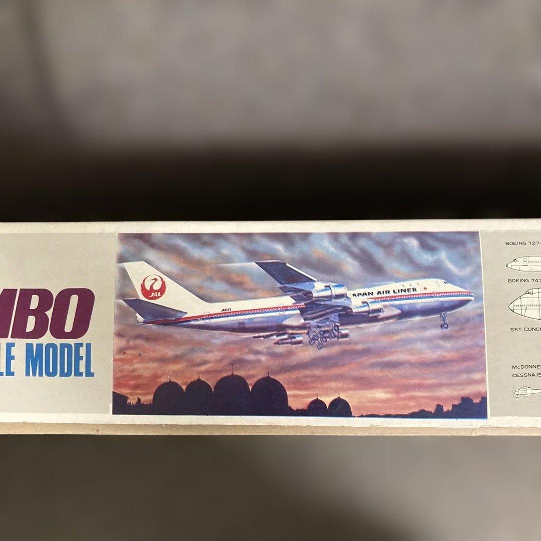 未組立｜NITTO日東 日航ジャンボ ボーイング747 1/100プラモデル