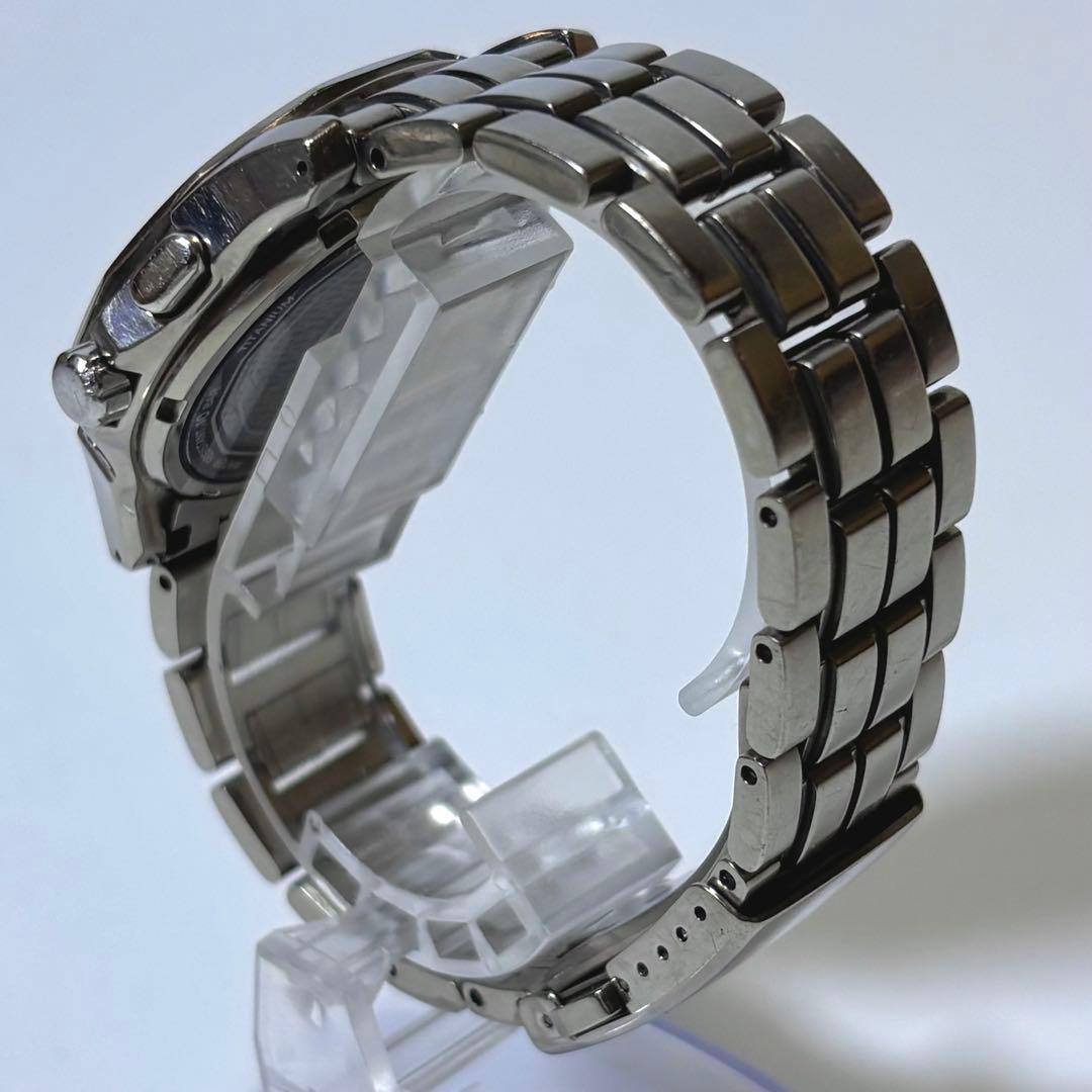 稼働 SEIKO ブライツ メンズ腕時計 電波ソーラー 7B22 デイト.