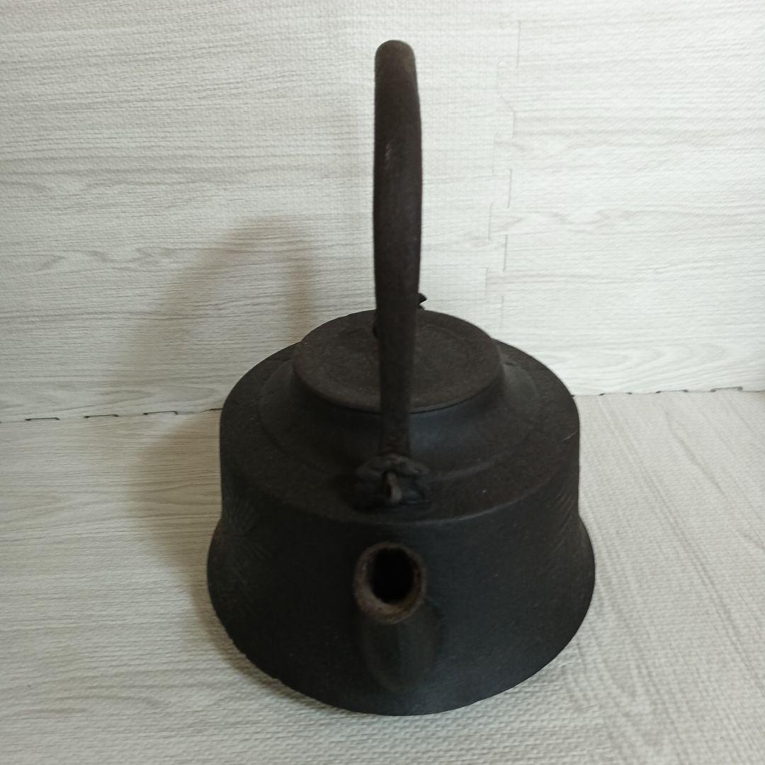 刻印有　南部鉄器 鉄瓶 急須 鋳鉄製 重厚 古道具 アンティーク