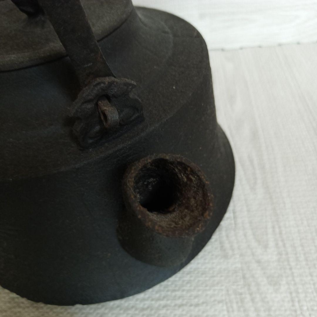 刻印有　南部鉄器 鉄瓶 急須 鋳鉄製 重厚 古道具 アンティーク