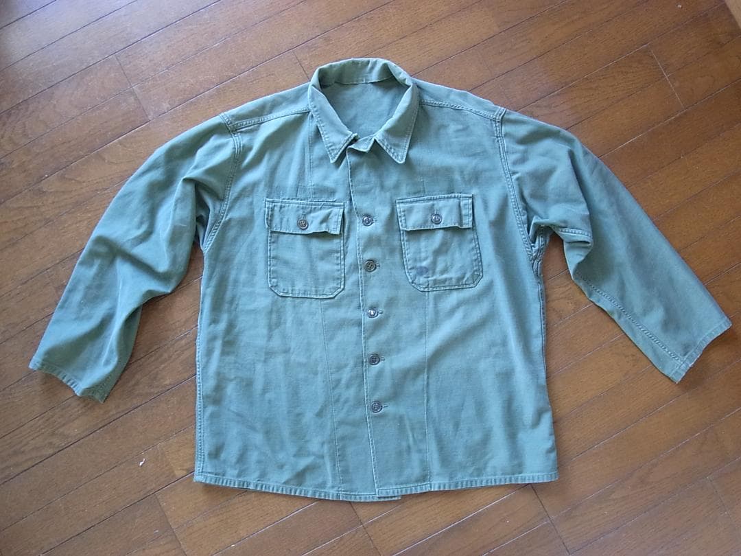 ヴェトナム戦争時代米陸軍OD筒袖戦闘服 XL