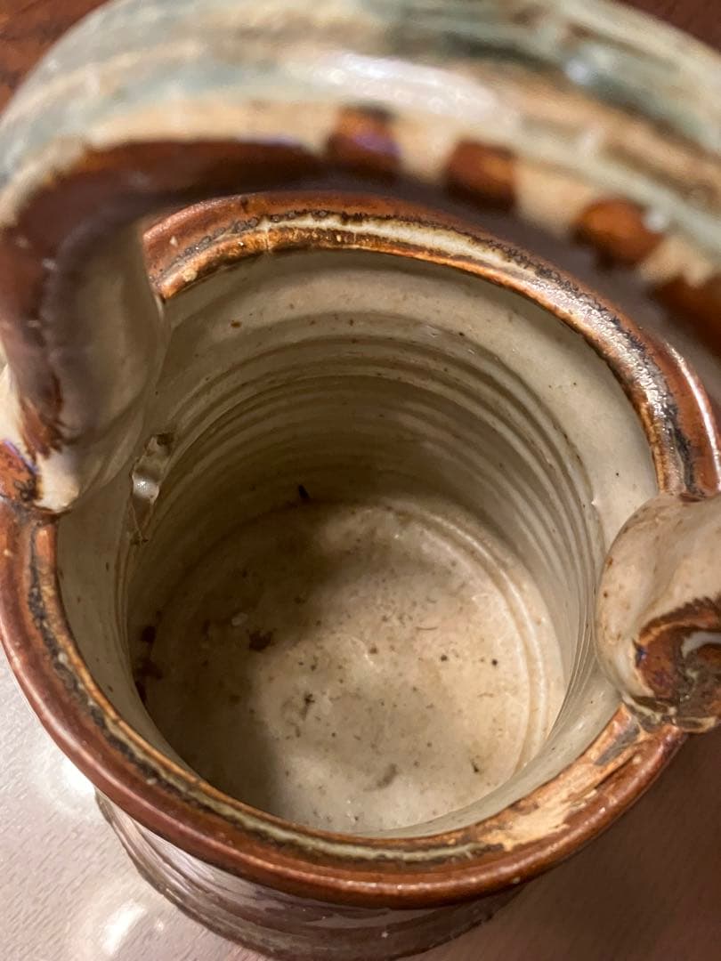 Roy & Chieko 笠間焼 水差し（内径8.5cm 高さ取手含む25cm）