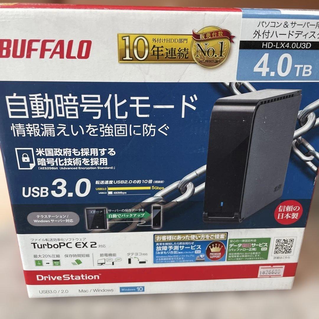 BUFFALO HD-LXU3D 4.0TB 外付けハードディスク