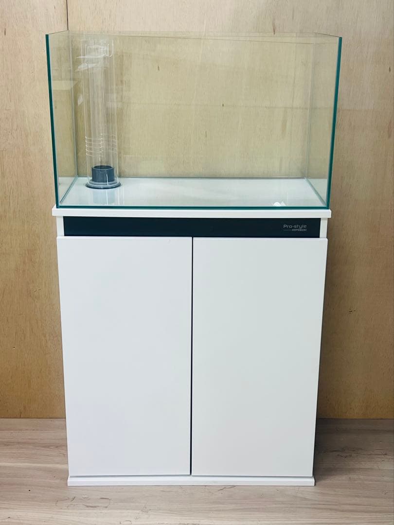 600×300×360オールガラスオーバーフロー水槽　クリア/ホワイト