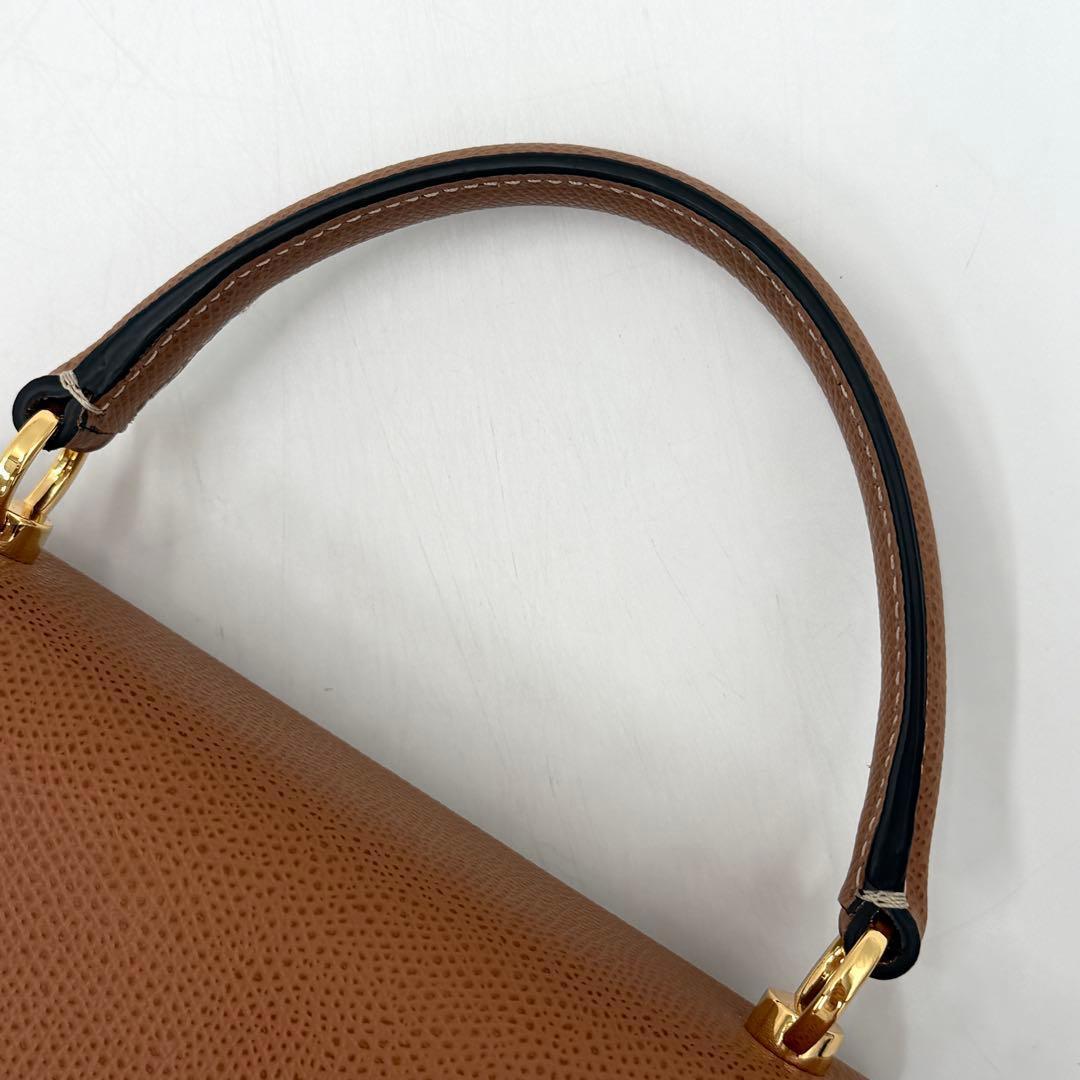 【極美品】カルボッティ ショルダーバッグ DIANA レザー 2way ブラウン