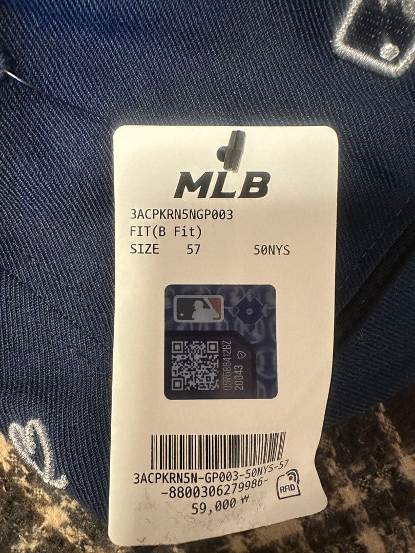 aespa カリナ MLB キャップ 帽子ネイビー KARINA トレカセット