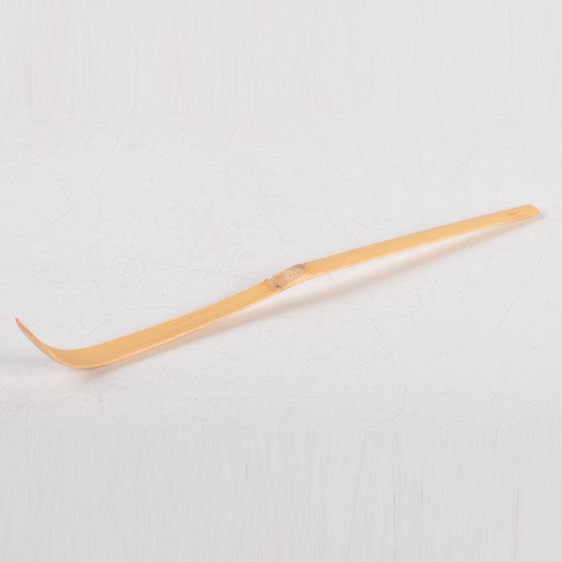 茶道具　茶杓師　影林宗篤作　茶杓　前大徳　福本積應書付　共筒共箱　V　8760