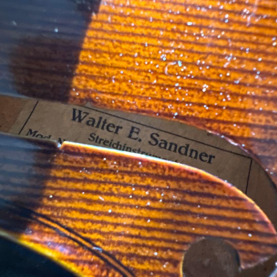 WALTER E. SANDNER 4/4サイズ バイオリン ケース 弓付属