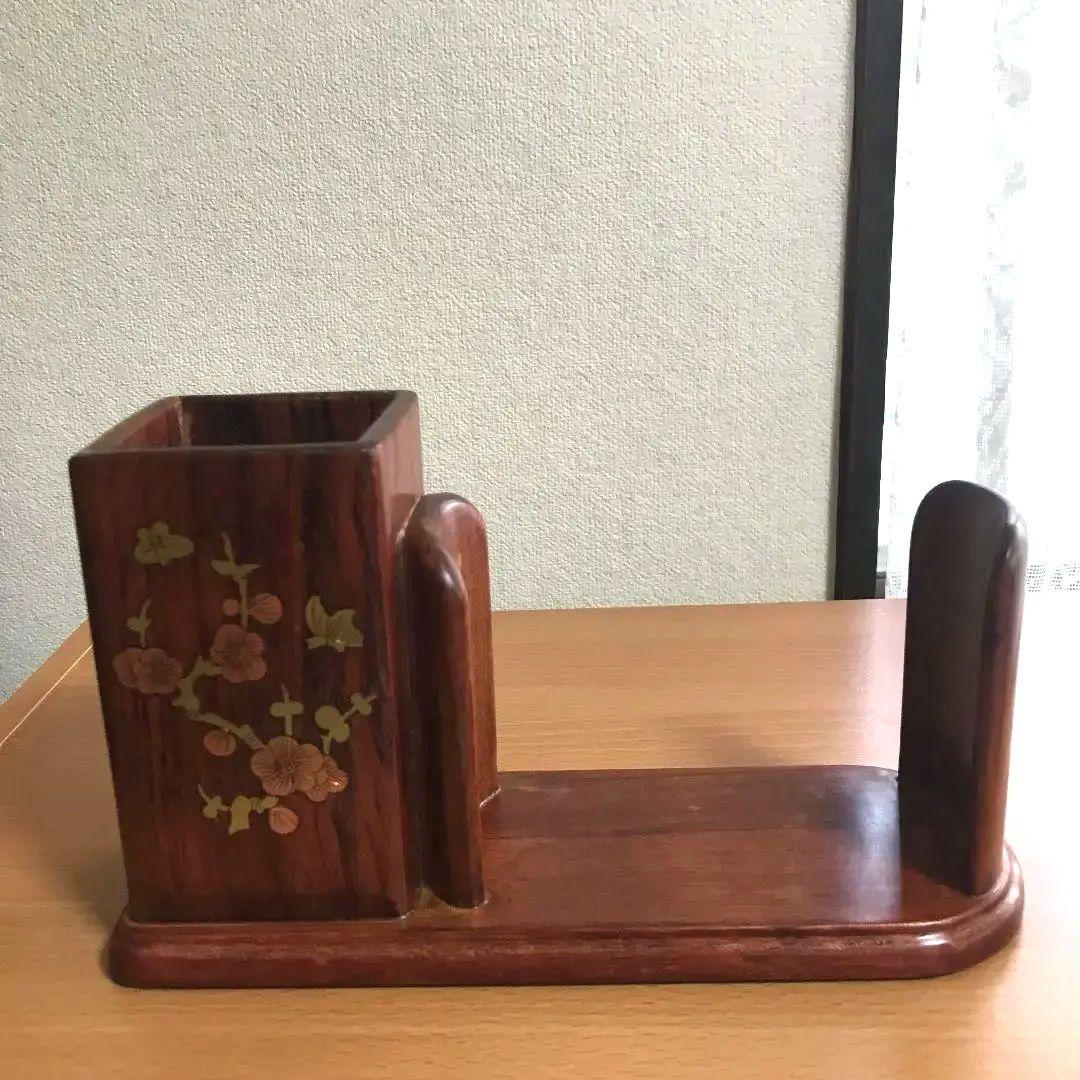 〈新品未使用〉中国茶器　 茶道　茶器　木製　茶道具