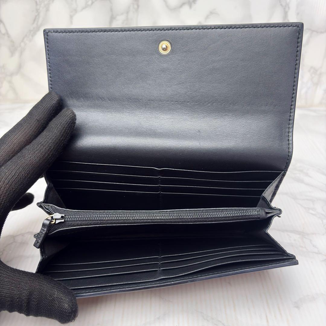 011 極美品GUCCI 長財布 PVC 二つ折り財布 GGスプリーム vy7