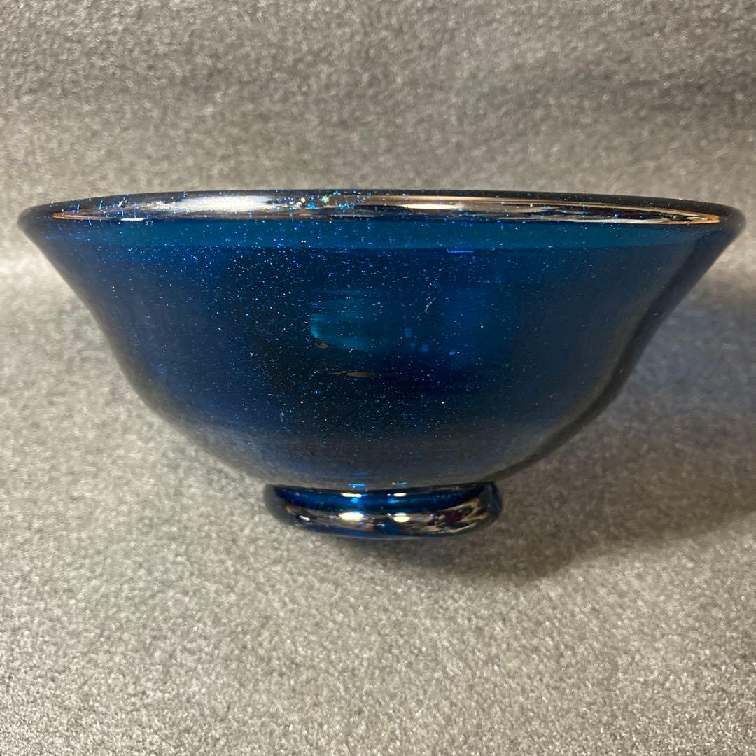 倉敷ガラス 小谷眞三 小谷真三 茶碗 吹きガラス 気泡