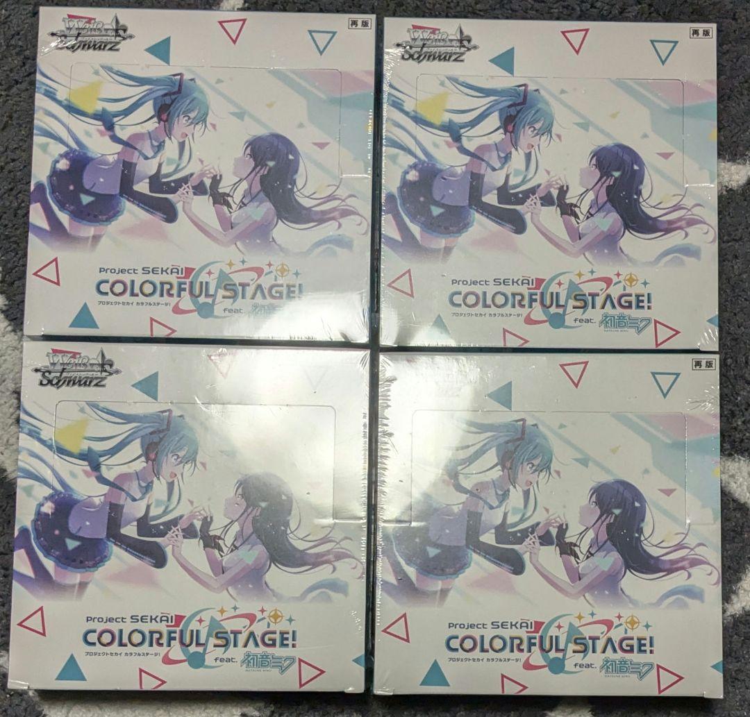ヴァイスシュヴァルツ プロジェクトセカイ カラフルステージ！ 初音ミク 4box