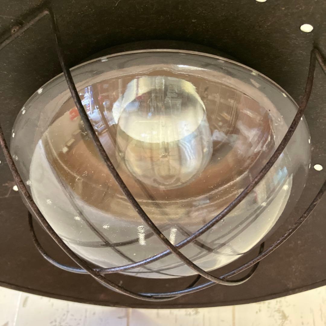 アンティーク インダストリアル 工業風ペンダントライト アイアンフレーム 古道具