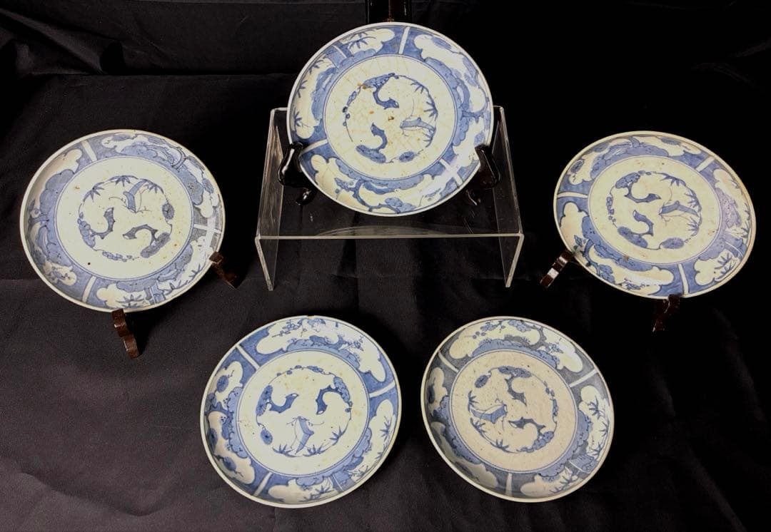 伊万里焼 染付け 皿 5枚セット