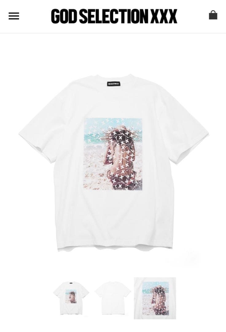 GOD SELECTION XXX ホワイト Tシャツ　新作