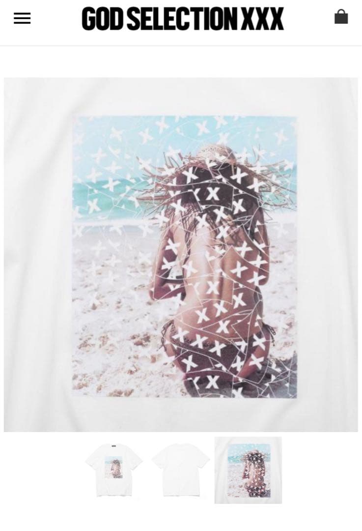 GOD SELECTION XXX ホワイト Tシャツ　新作