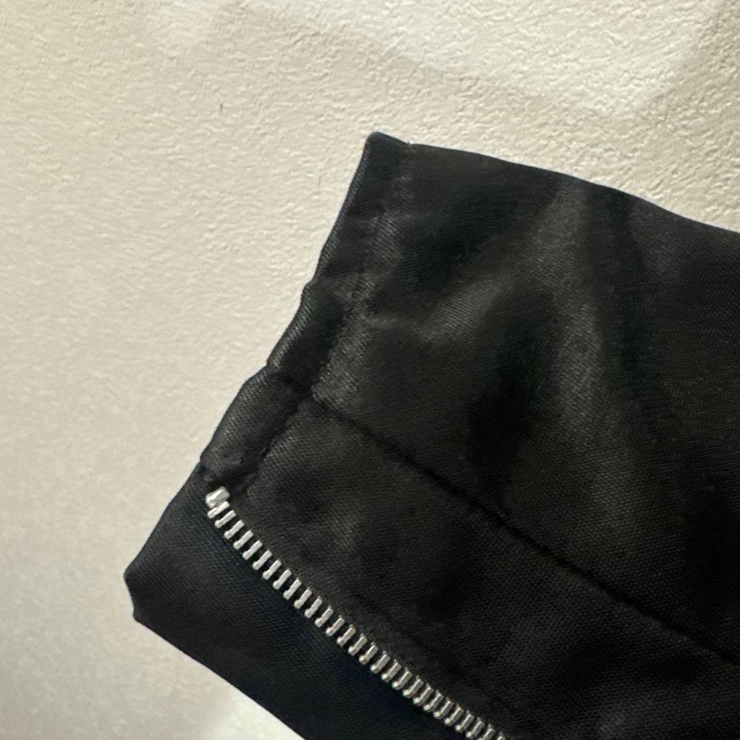 Schott シングルライダースジャケット サイズS ナイロンジャケット　黒